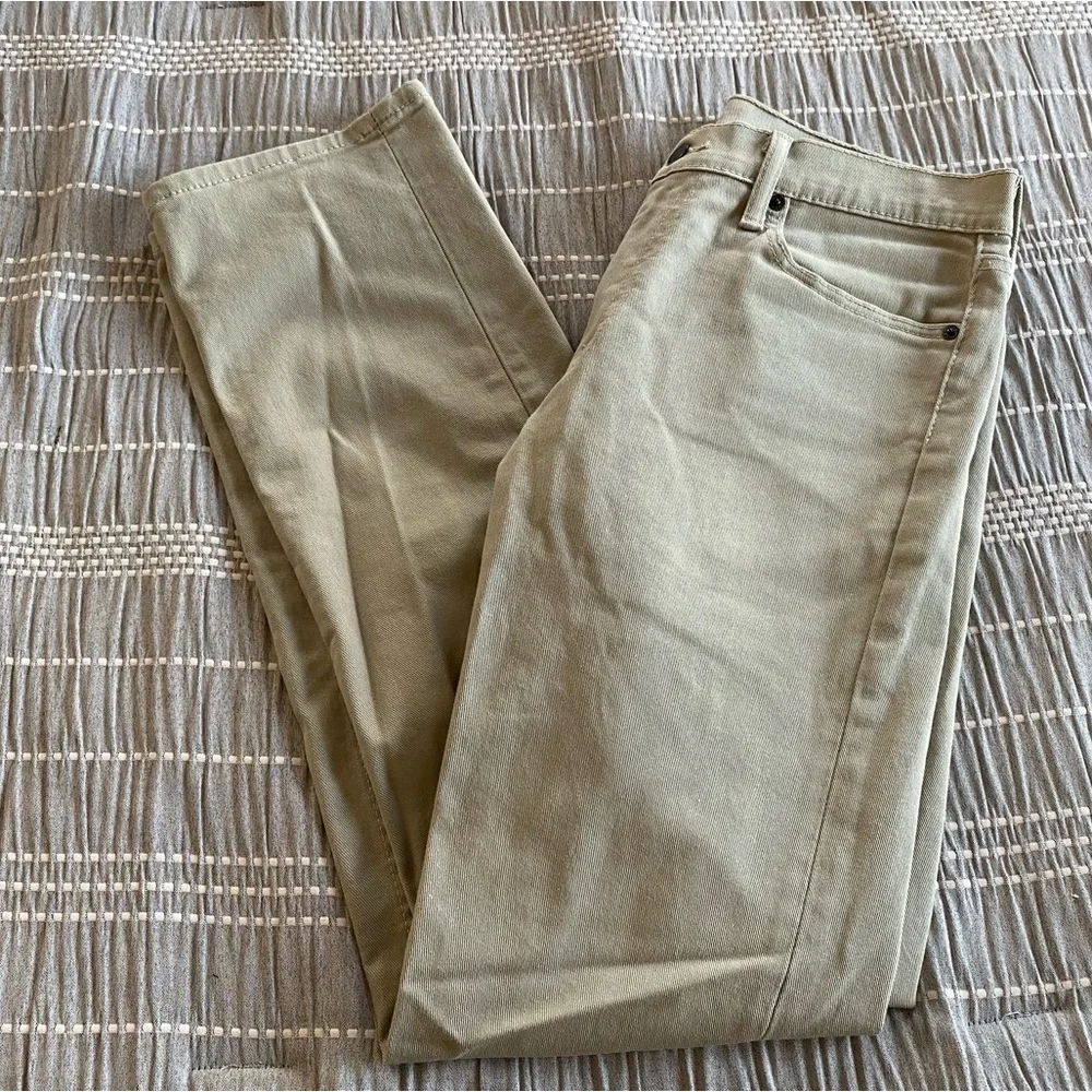 Levi’s Denim Tan Green Khaki Pants Skinny Jeans Slim W31 L32